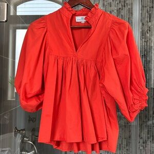 Never a Wallflower puff sleeve top